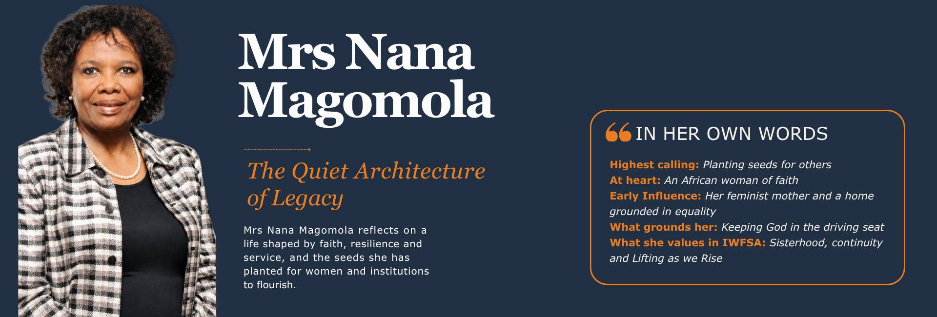 Mrs Nana Magomola