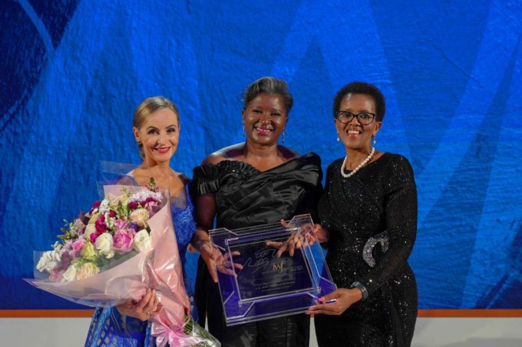 Recipient: Monica Geingos- Former First Lady of the Republic of Namibia - Picture courtesy Guy-Gal Connor.